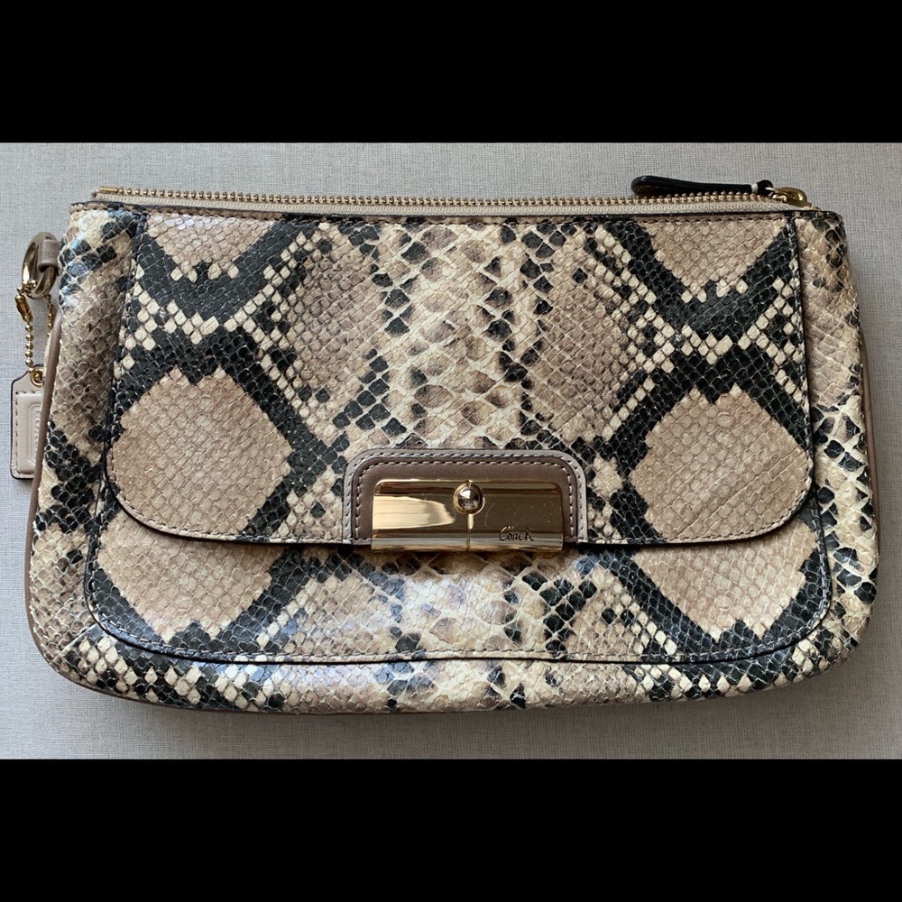 Coach Python Embossed Clutch - image 1